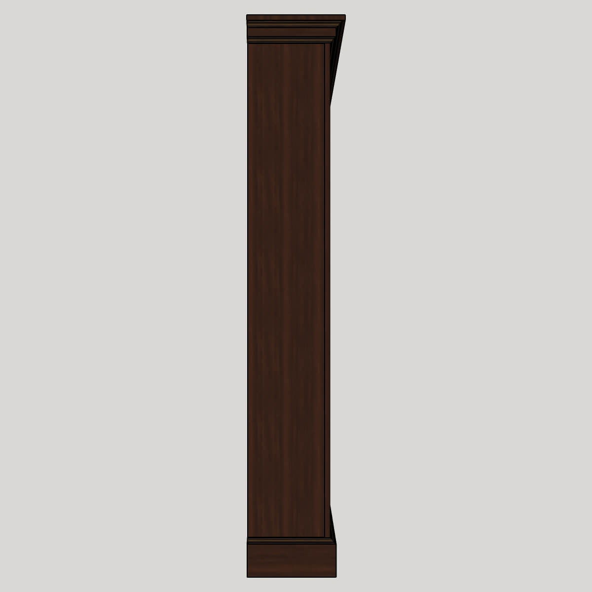Roman ogee bookcase left view