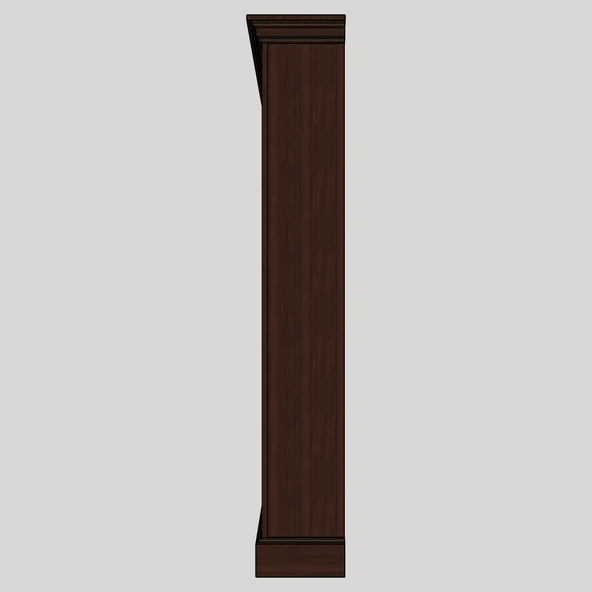 Roman ogee bookcase right view