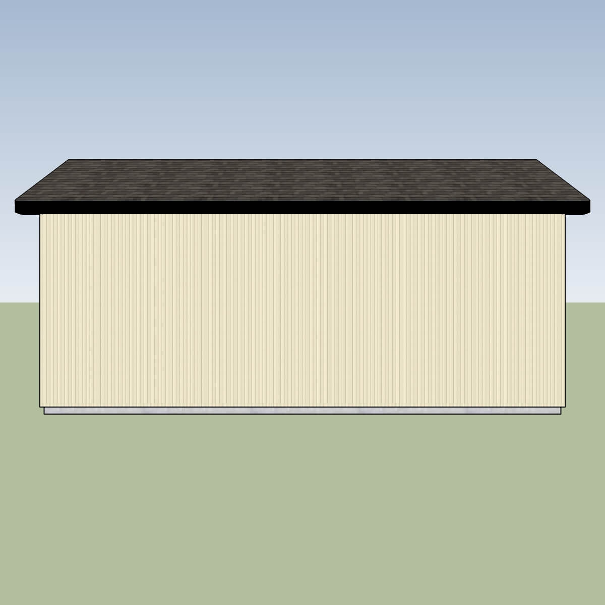 Gable Garage Left View