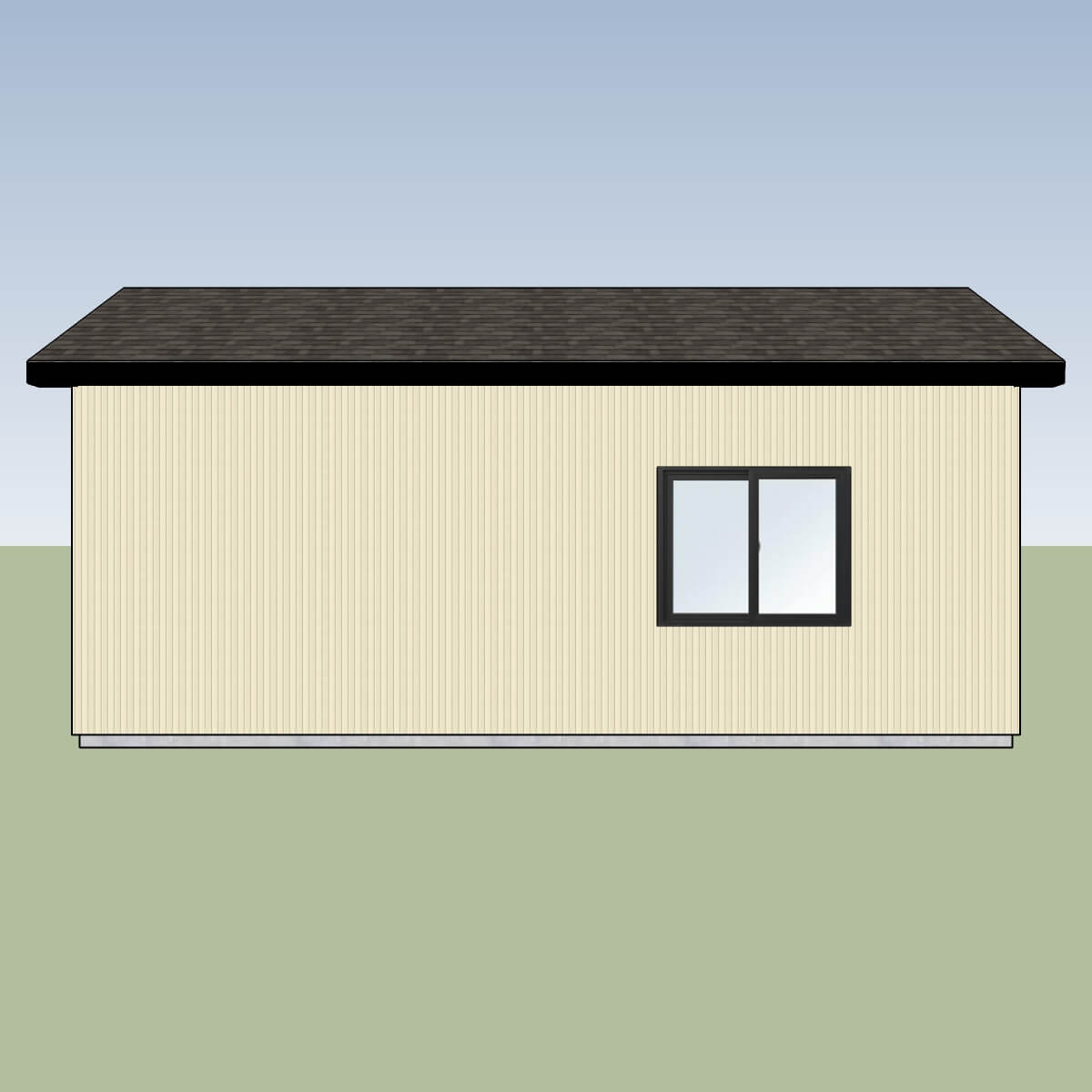 Gable Garage Right View