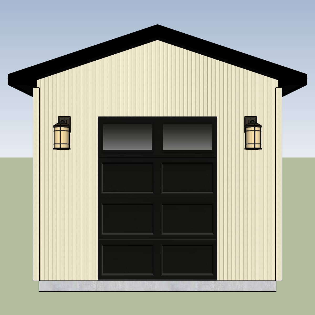 Gable Shed Front View