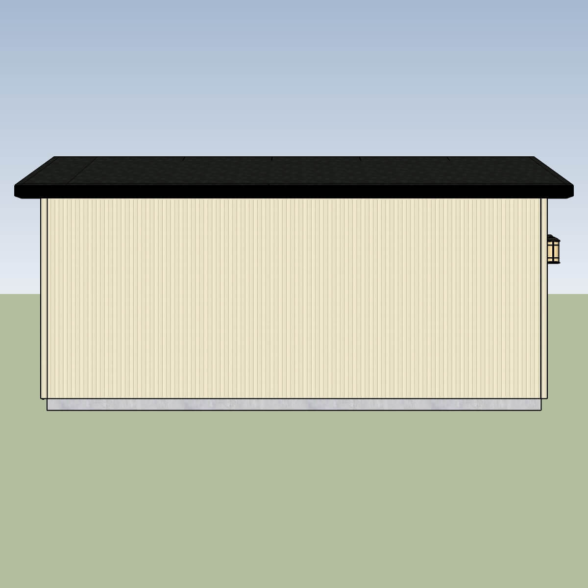 Gable Shed Left View