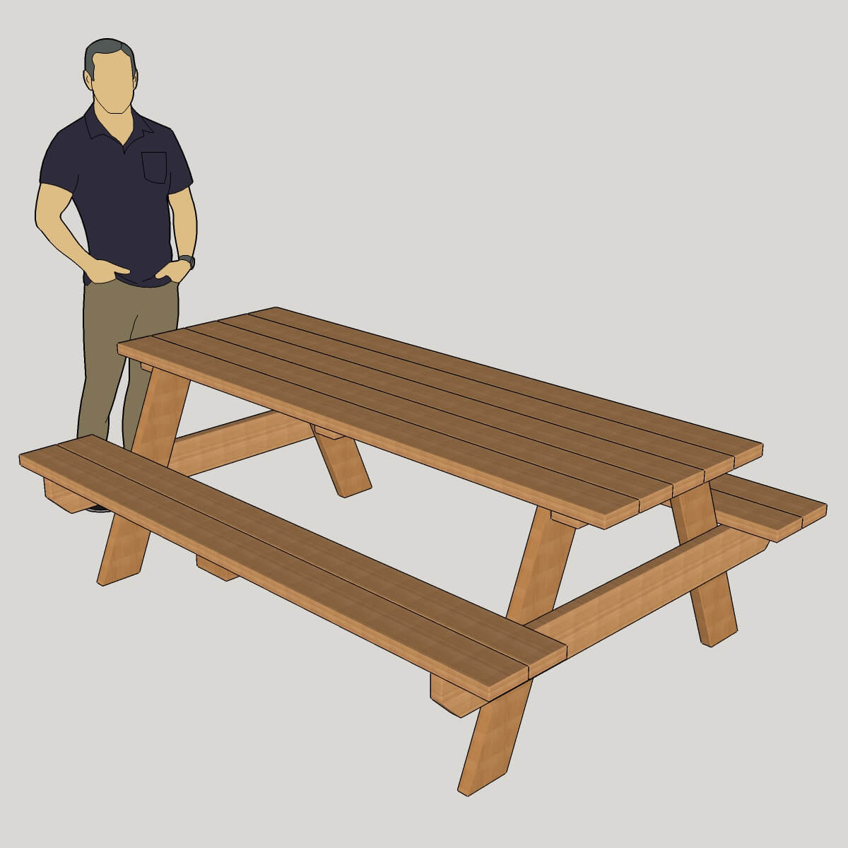 Picnic Table ISO60 View