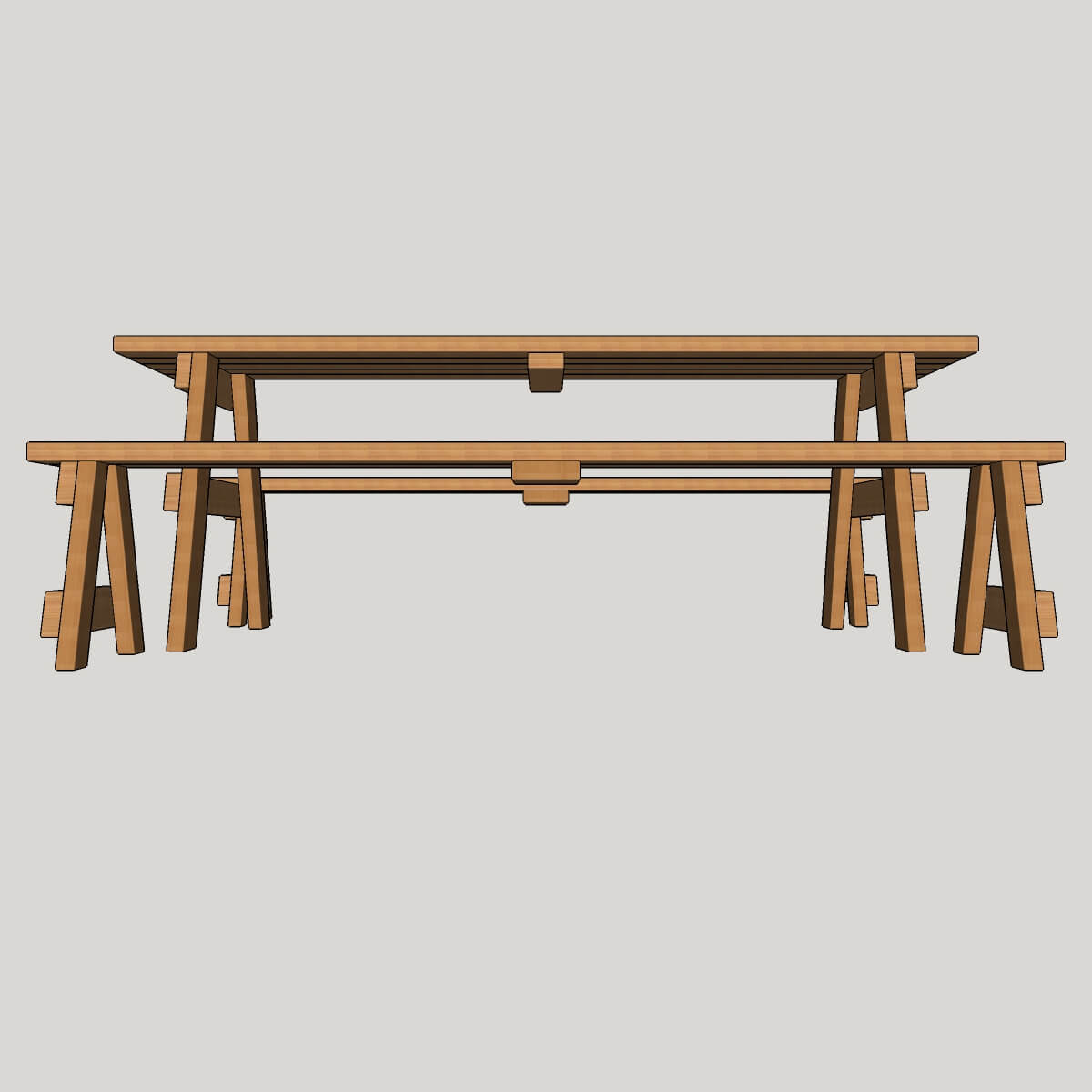 Picnic Table Front View