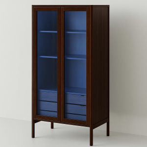 Overview of the modern glass door dresser woodworking plans