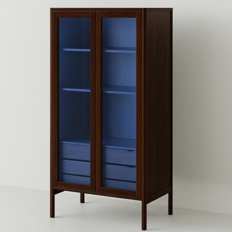 Overview of the modern glass door dresser woodworking plans